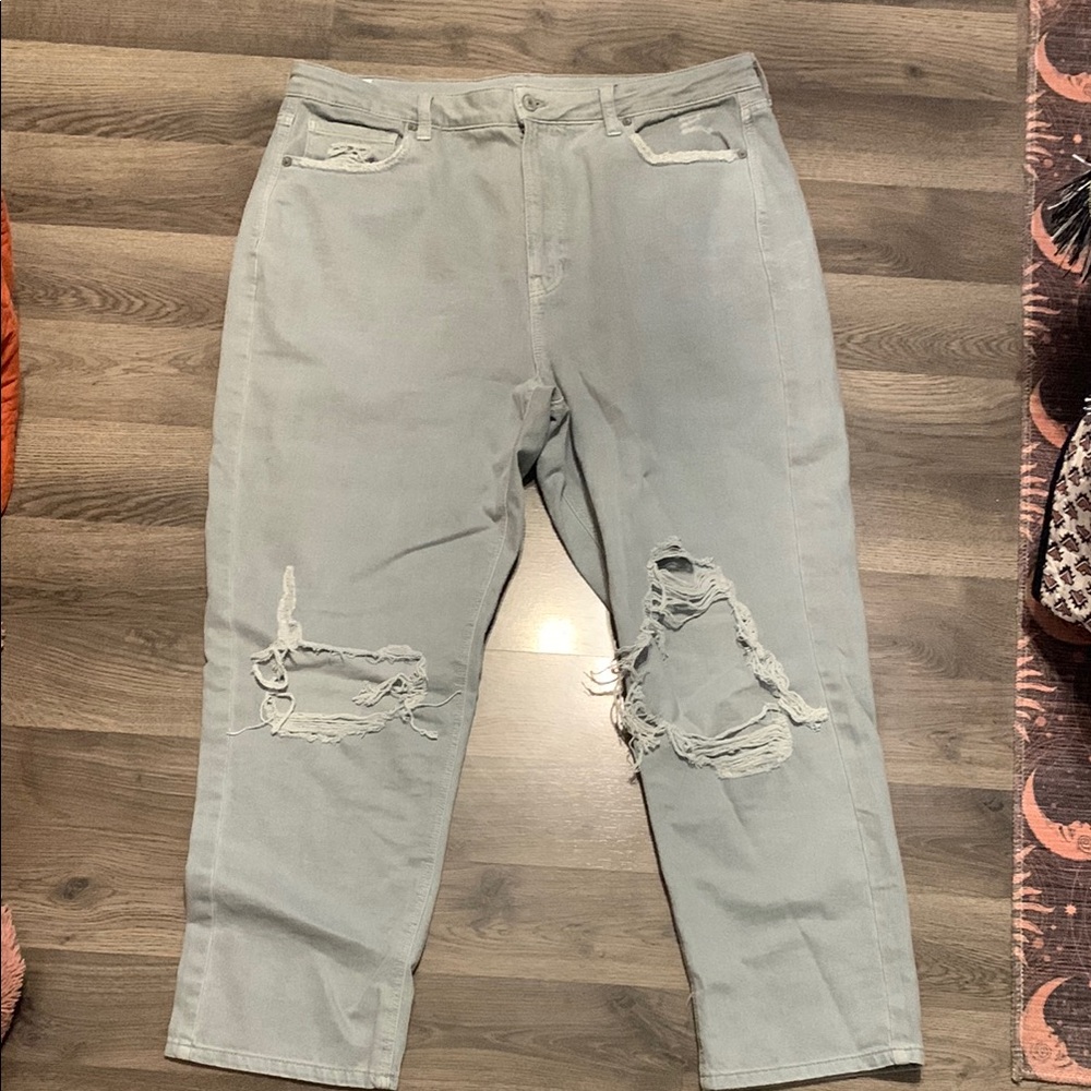 Distressed Light Wash Jeans